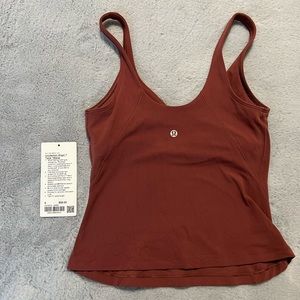 Lululemon Align Waist Length Tank Top Smokey Red 6
